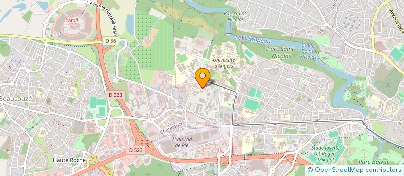 localisation de l'entreprise ANGERS JOURNAL SAS  ANGERS