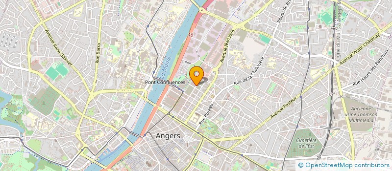 localisation de l'entreprise ANGERS KINE ST SERGE à ANGERS