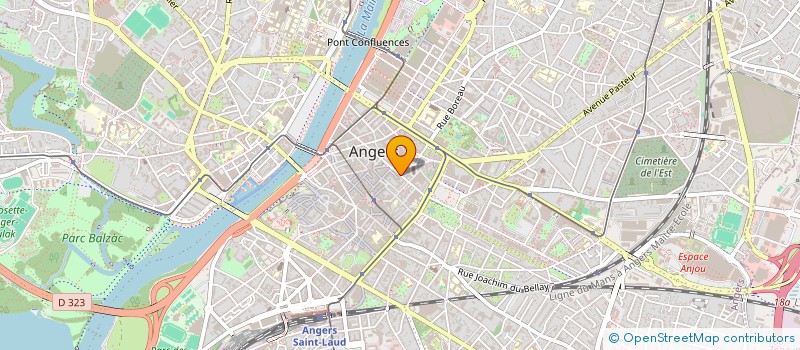 localisation de l'entreprise ANGERS LOCATION DELAUNAY à ANGERS