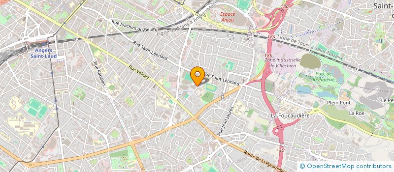 localisation de l'entreprise ANGERS LOIRE TELEVISION  ANGERS