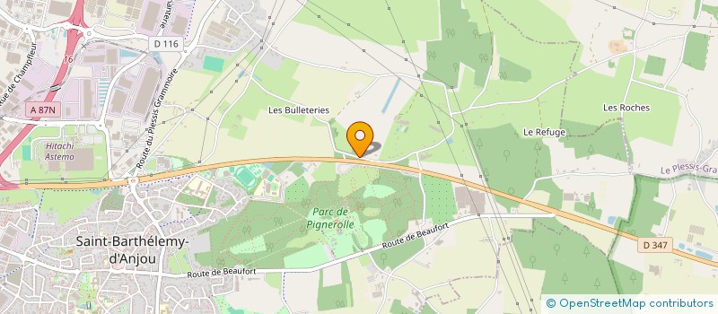 localisation de l'entreprise ANGERS MAINE PLAQUISTE  SAINT-BARTHELEMY-D'ANJOU
