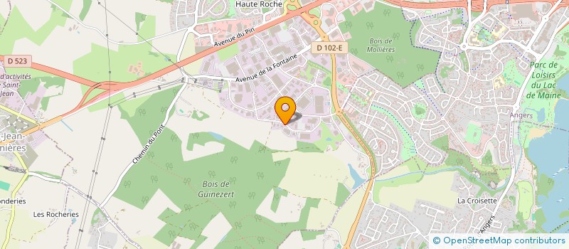 localisation de l'entreprise ANGERS MOB SERVICE à BEAUCOUZE