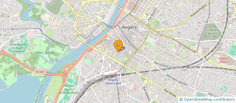 localisation de l'entreprise ANGERS MUSEES VIVANTS à ANGERS