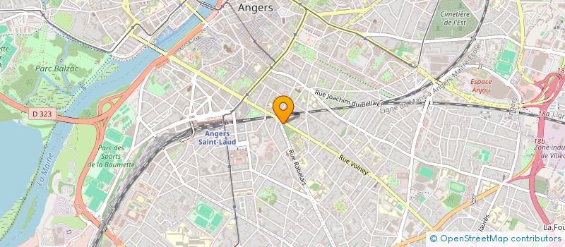 localisation de l'entreprise ANGERS NATURE, AVENIR ET ENVIRONNEMENT  ANGERS