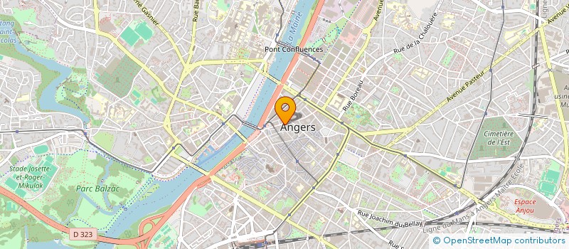 localisation de l'entreprise ANGERS NUTRITION AMINCISSEMENT  ANGERS