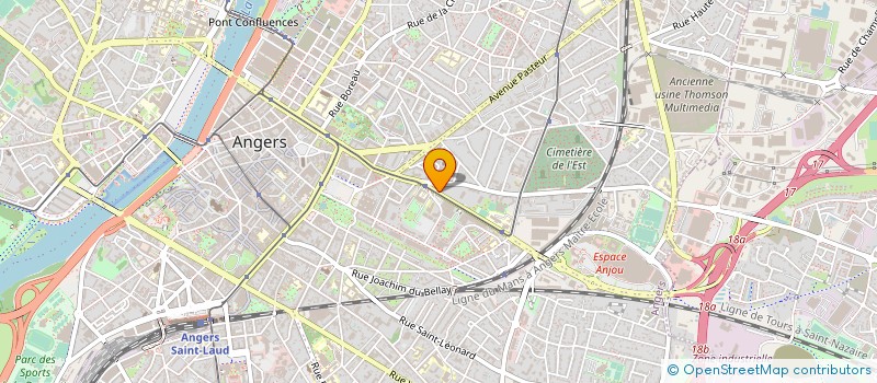 localisation de l'entreprise ANGERS OPERA à ANGERS