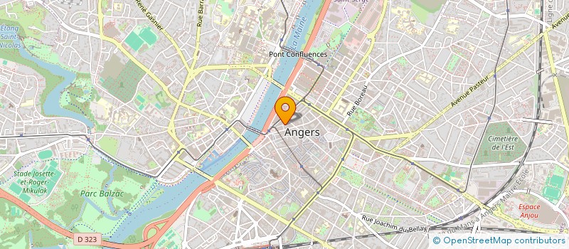 localisation de l'entreprise ANGERS PALETTES & CO à ANGERS