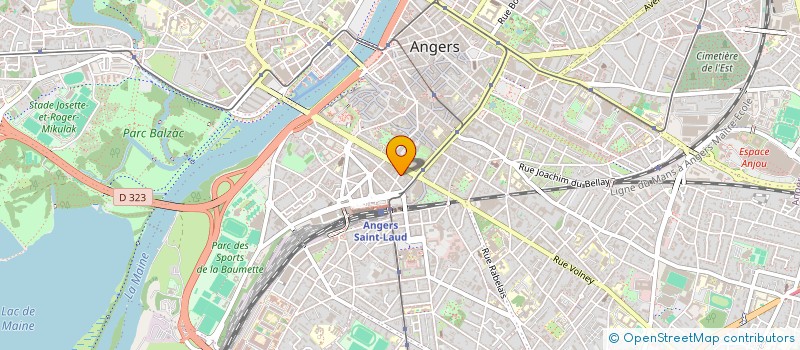 localisation de l'entreprise ANGERS REINSERTION à ANGERS