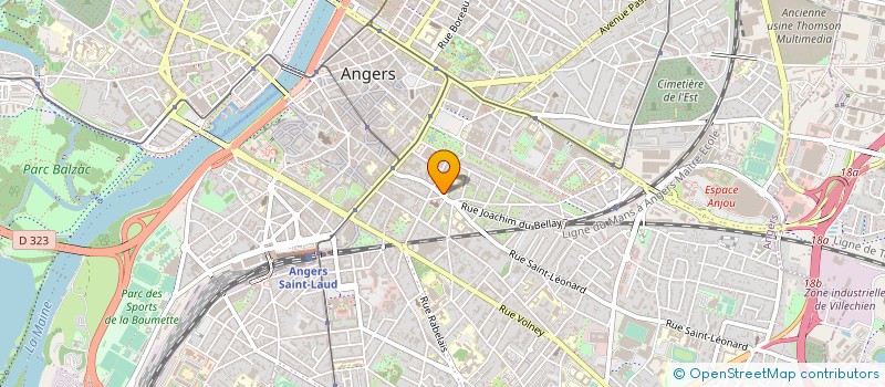 localisation de l'entreprise ANGERS SERVICES DOM à ANGERS