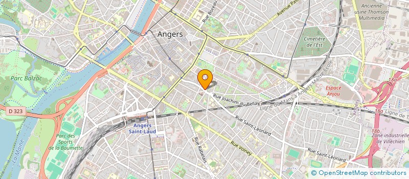 localisation de l'entreprise ANGERS SERVICES PRO à ANGERS