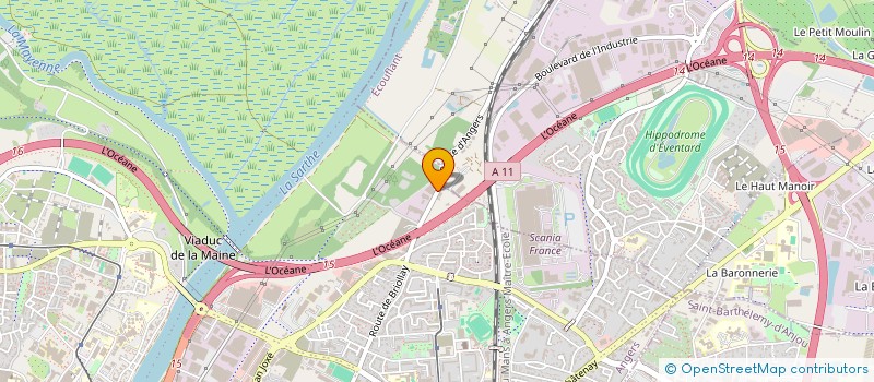 localisation de l'entreprise ANGERS STOCKAGE à ANGERS
