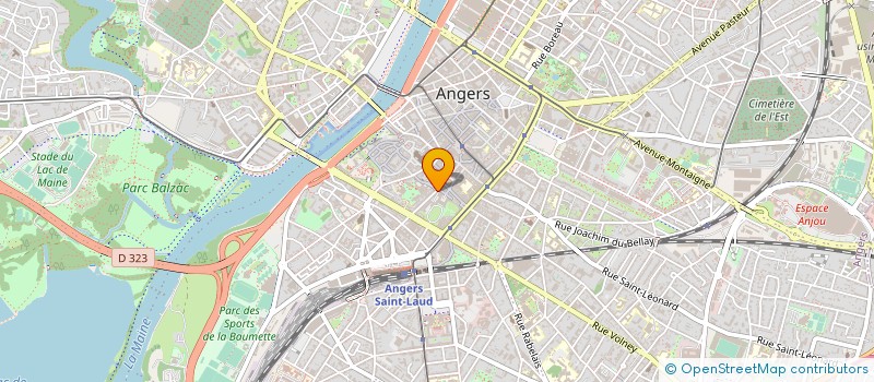 localisation de l'entreprise ANGERS SYNDIC GESTION à ANGERS