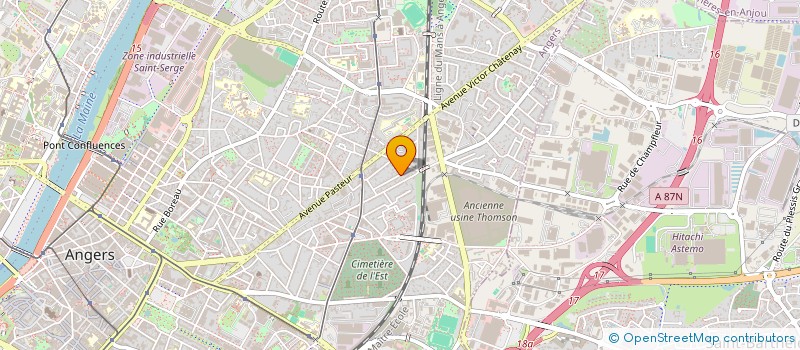 localisation de l'entreprise ANGERS TECHNO FESTIVAL  ANGERS
