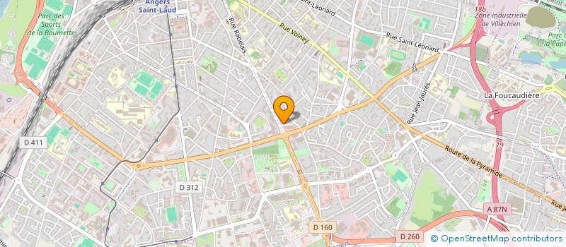 localisation de l'entreprise ANGERS TINCHEBRAY SCI à ANGERS