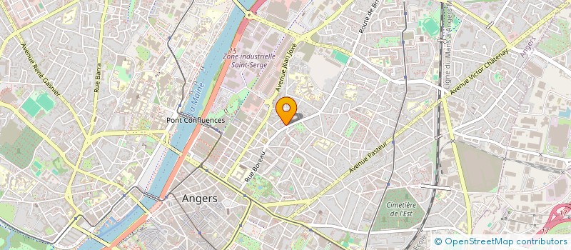 localisation de l'entreprise ANGERS VERRIERES 2023 à ANGERS