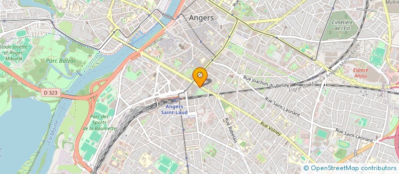 localisation de l'entreprise ANGERS VITALITE à ANGERS