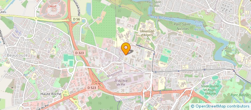 localisation de l'entreprise ANGERS WIN BUREAU DES SPORTS à ANGERS