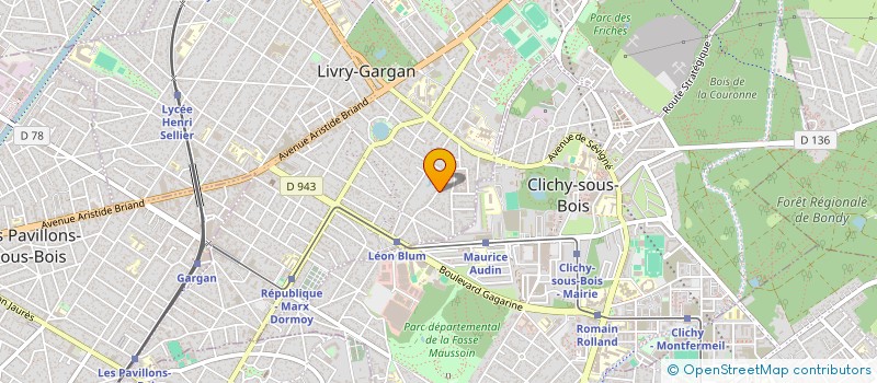 localisation de l'entreprise ANGES 5 à LIVRY-GARGAN