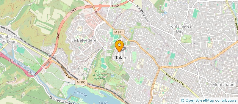 localisation de l'entreprise ANGES&CO  TALANT