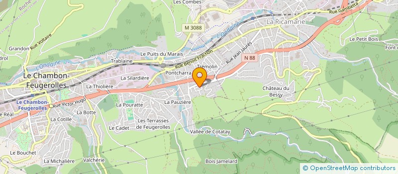 localisation de l'entreprise ANGES DES EAUX VIVES à LE CHAMBON-FEUGEROLLES