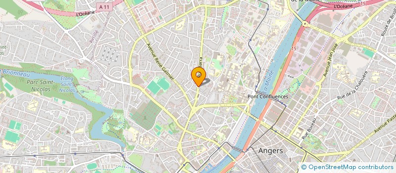 localisation de l'entreprise ANGES ET DANSE à ANGERS