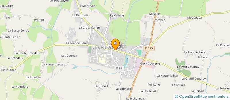 localisation de l'entreprise ANGEVA à SENS-DE-BRETAGNE