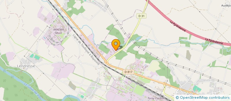 localisation de l'entreprise ANGEVA  LACQ