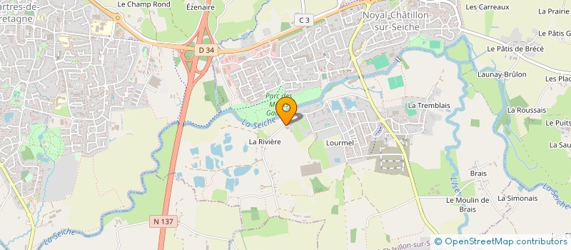 localisation de l'entreprise ANGEVIN à NOYAL-CHATILLON-SUR-SEICHE