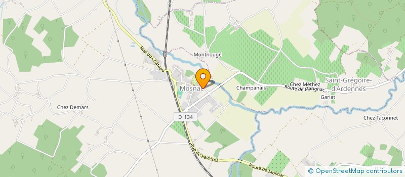 localisation de l'entreprise ANGEVIN  CLION