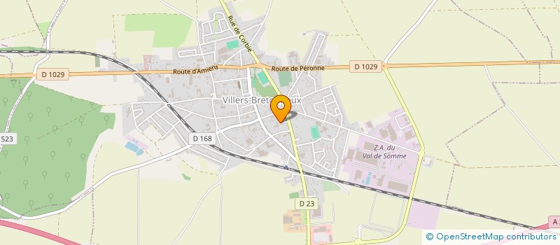 localisation de l'entreprise ANGEVIN à VILLERS-BRETONNEUX