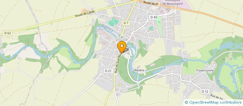 localisation de l'entreprise ANGEVIN à VOUILLE