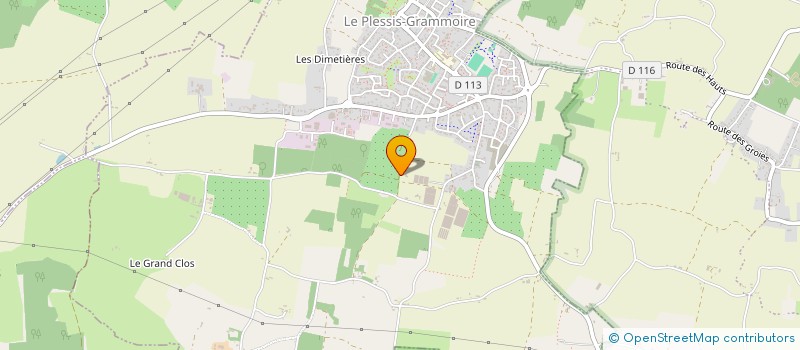 localisation de l'entreprise ANGEVINE DE BIJOUTERIE à LE PLESSIS-GRAMMOIRE