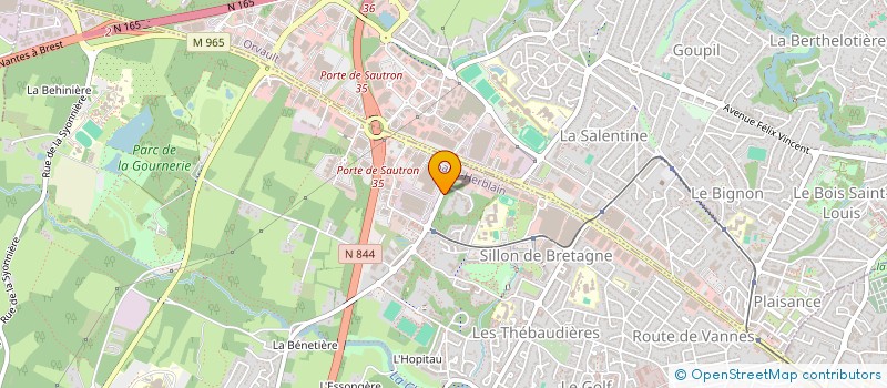 localisation de l'entreprise ANGEVINIERE EJ  SAINT-HERBLAIN