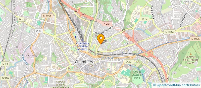 localisation de l'entreprise ANGI à CHAMBERY