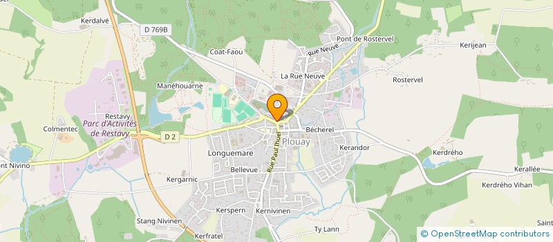 localisation de l'entreprise ANGI à PLOUAY
