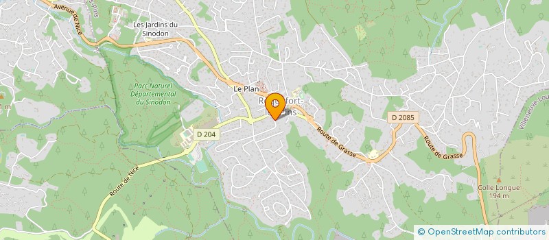 localisation de l'entreprise ANGI BLUE à ROQUEFORT-LES-PINS