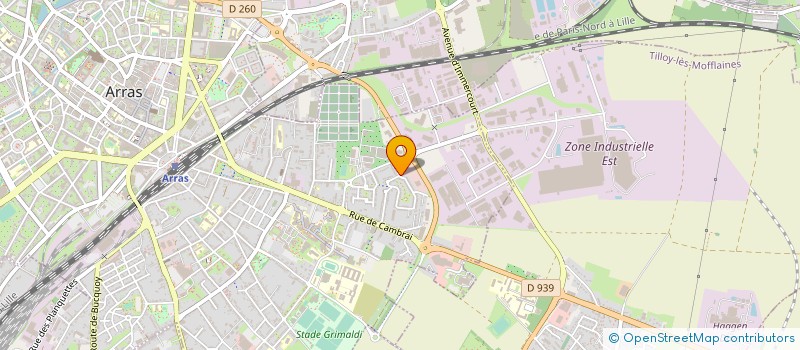 localisation de l'entreprise ANGIBAUD - DEROME ET SPECIALITES à ARRAS