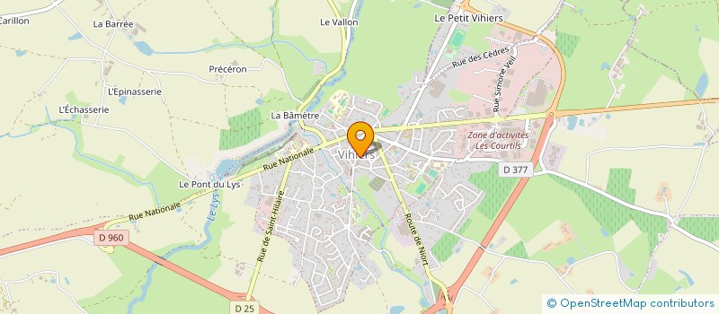 localisation de l'entreprise ANGIBAUD GESTION à LYS-HAUT-LAYON