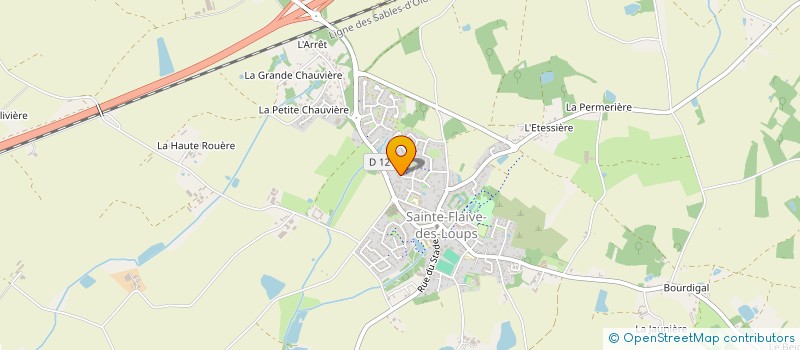 localisation de l'entreprise ANGIBO AND SO  SAINTE-FLAIVE-DES-LOUPS