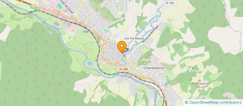 localisation de l'entreprise ANGIE à DIE