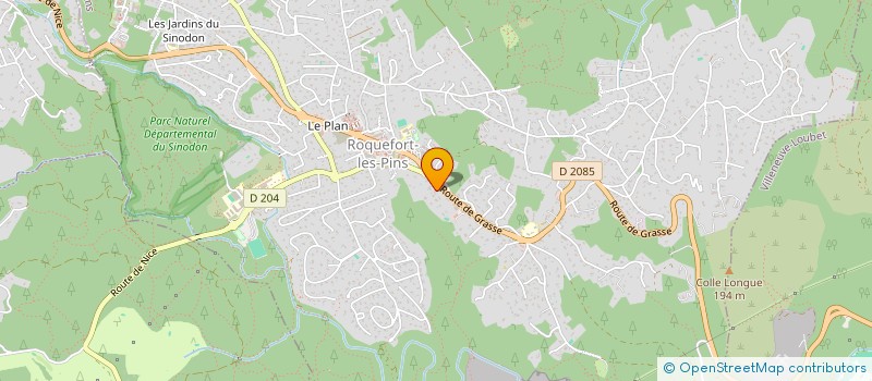 localisation de l'entreprise ANGIE 73  ROQUEFORT-LES-PINS