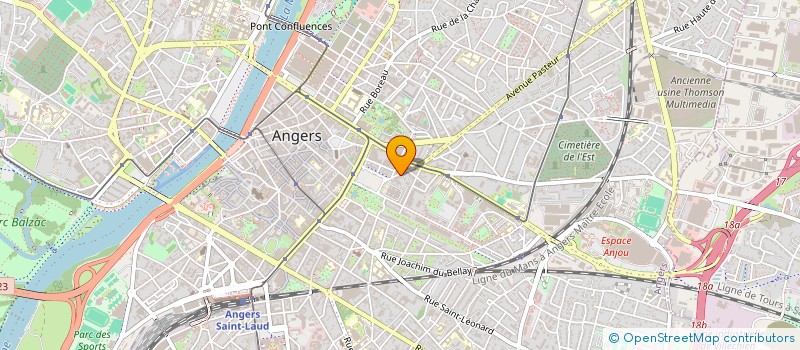 localisation de l'entreprise ANGIMMO à ANGERS