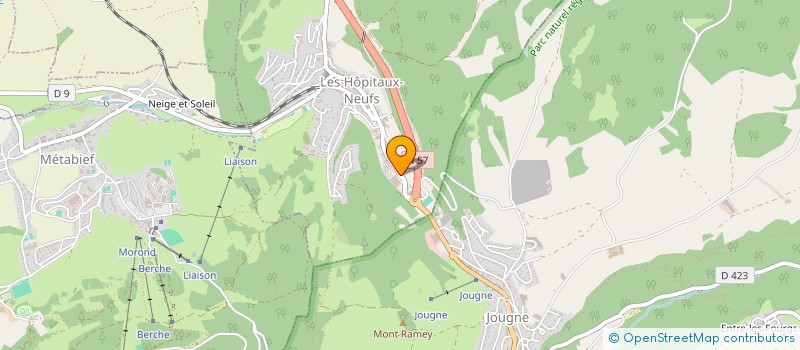 localisation de l'entreprise ANGIMMO  LES HOPITAUX-NEUFS