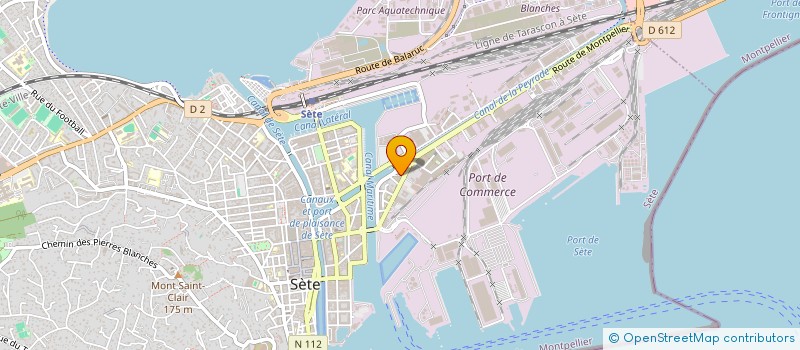 localisation de l'entreprise ANGIO 7 à SETE