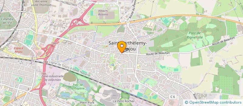 localisation de l'entreprise ANGIO C2C  SAINT-BARTHELEMY-D'ANJOU