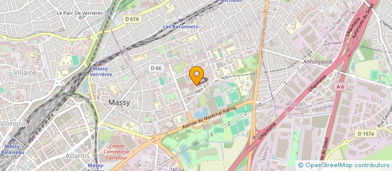 localisation de l'entreprise ANGIO SCE INTERCLINIQUE IMAGERIE MEDICAL  MASSY
