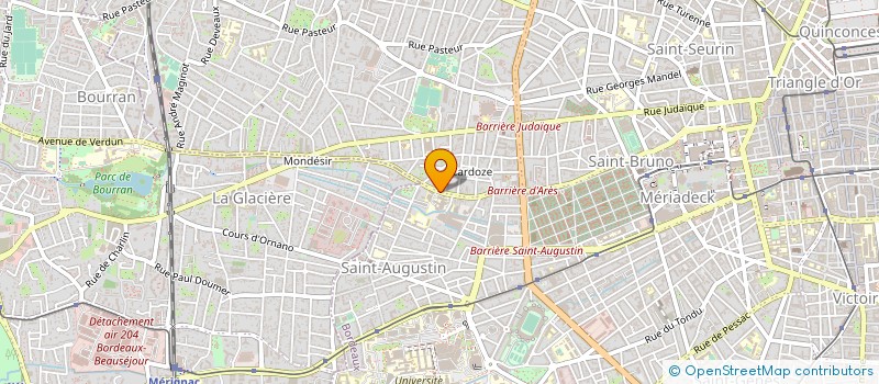 localisation de l'entreprise ANGIOGRAPHIE SAINT AUGUSTIN à BORDEAUX