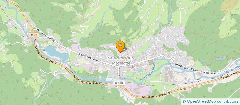 localisation de l'entreprise ANGIOIA  SAULXURES-SUR-MOSELOTTE