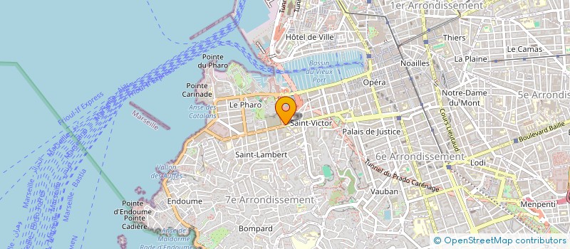 localisation de l'entreprise ANGIOLINI ASSURANCES à MARSEILLE