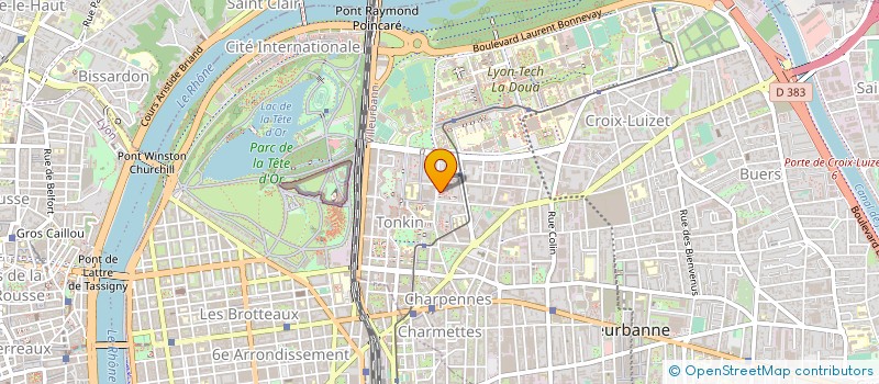 localisation de l'entreprise ANGIOLOGIE DU TONKIN  VILLEURBANNE